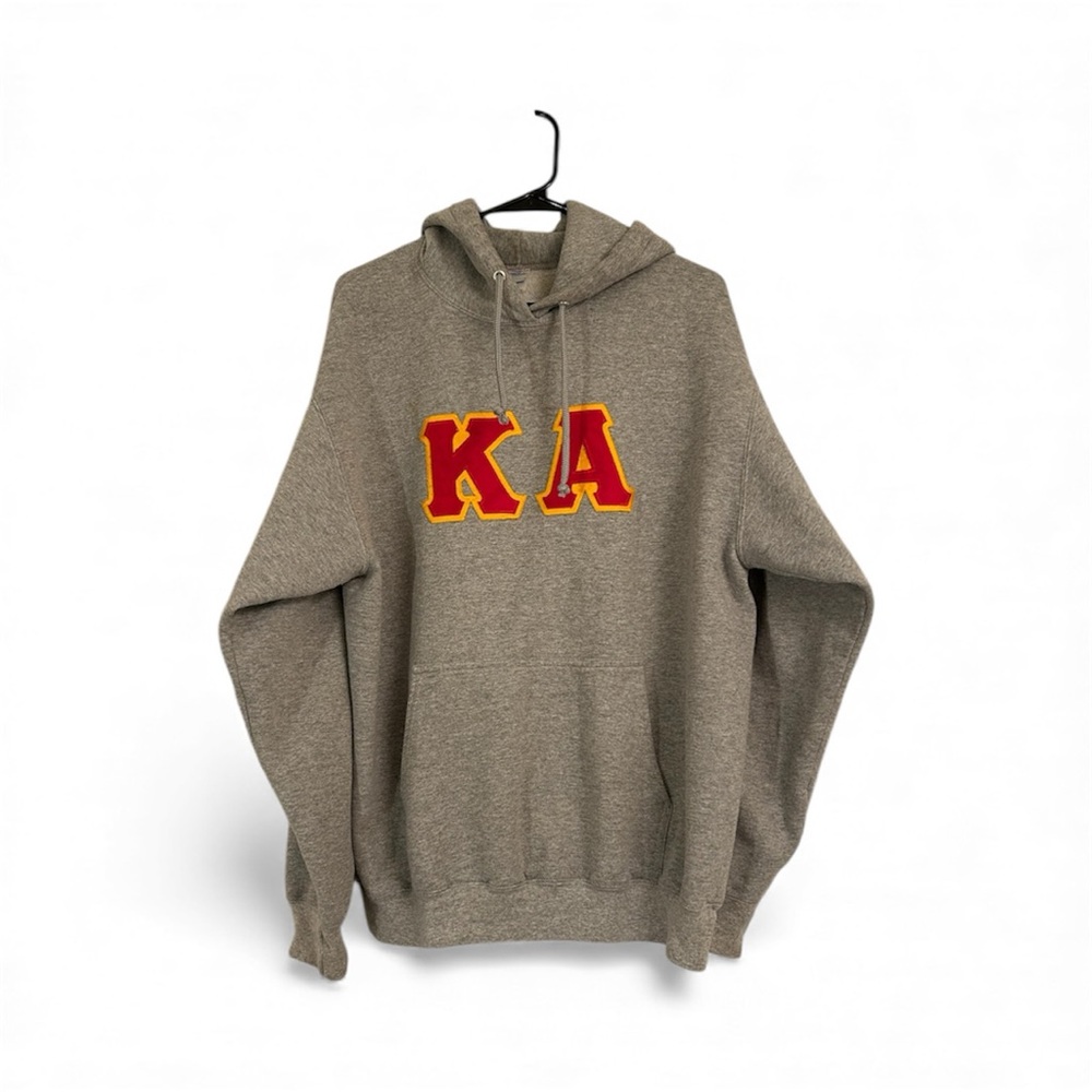 Vtg 70s Russell Athletic Mens Sz M Distressed Kappa Alpha Fraternity Hoodie USA